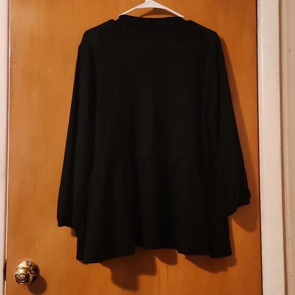 Torrid Black Lace Babydoll Cardigan  Size 18/20 (Torrid Size 2) - Picture 5 of 7